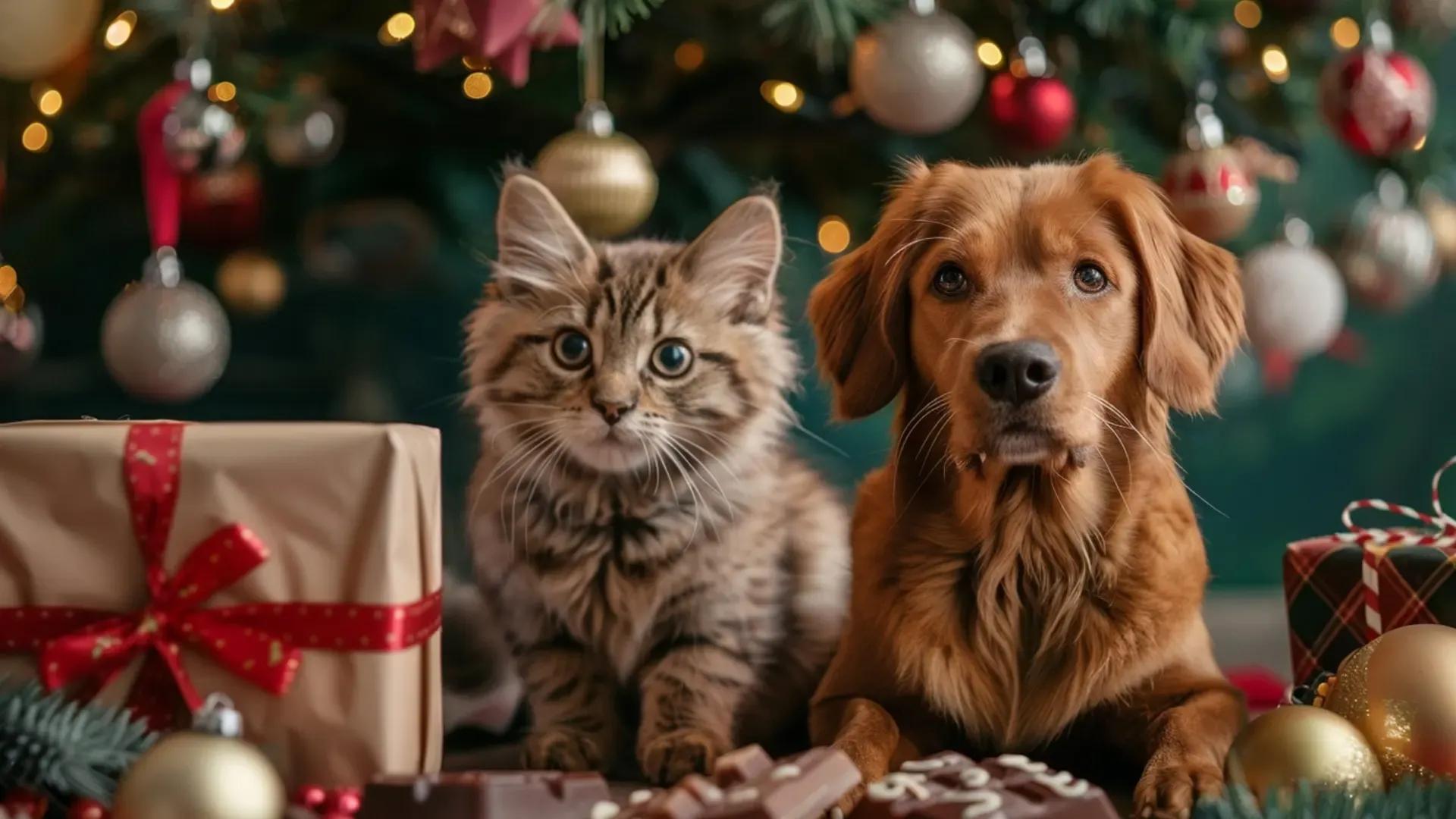 Noël : dangers, conseils et prévention pour votre chien et votre chat