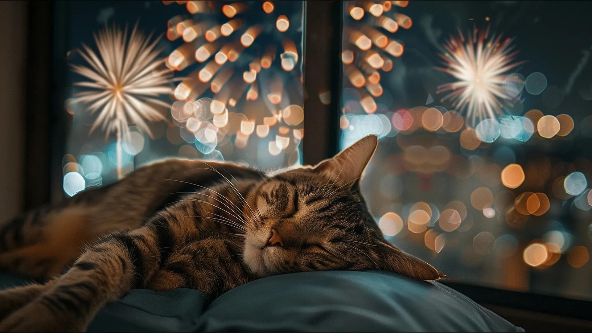 Comment faire si mon chat a peur des feux d’artifice : nos conseils
