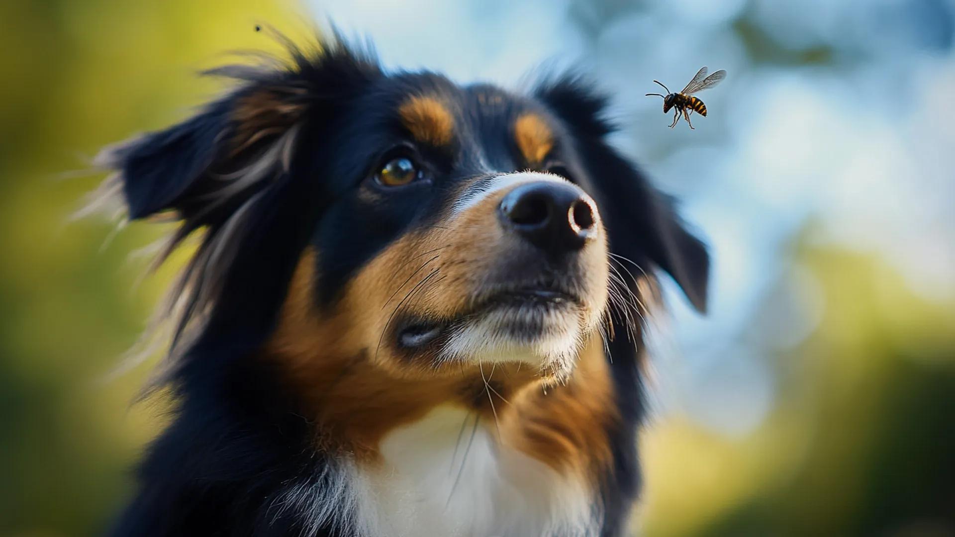 Mon chien a été piqué par une guêpe : que faire ?