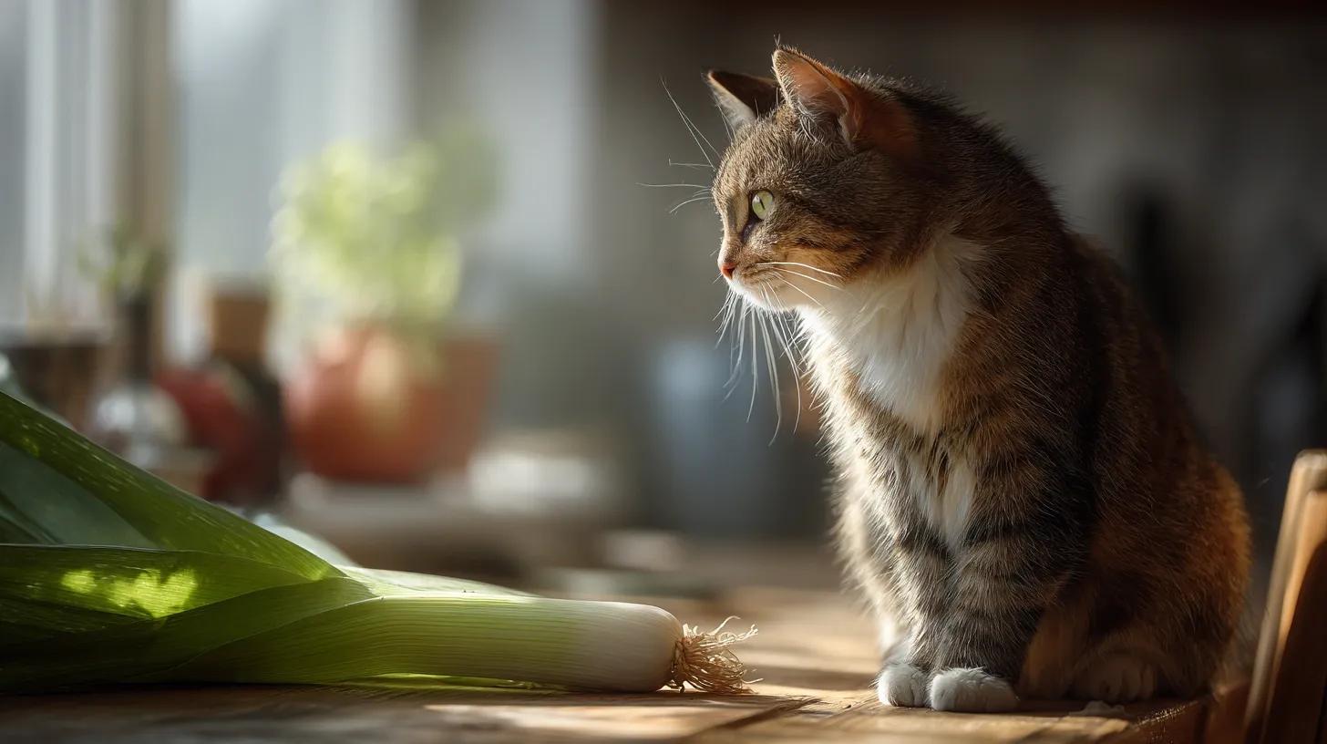 poireaux chat