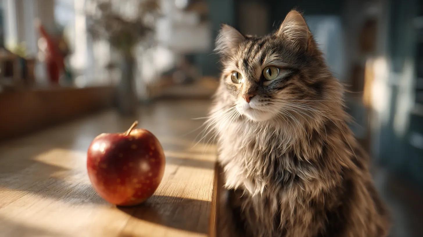Peut-on donner de la pomme à son chat ?