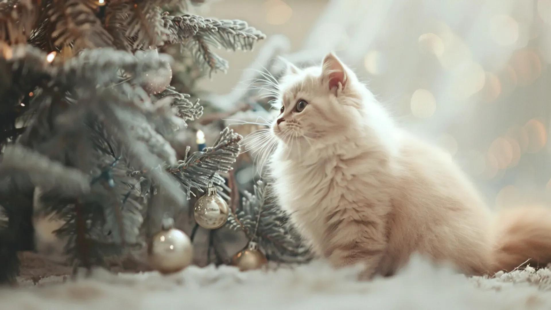 Pourquoi le sapin de Noël peut-il être dangereux pour votre chat ?